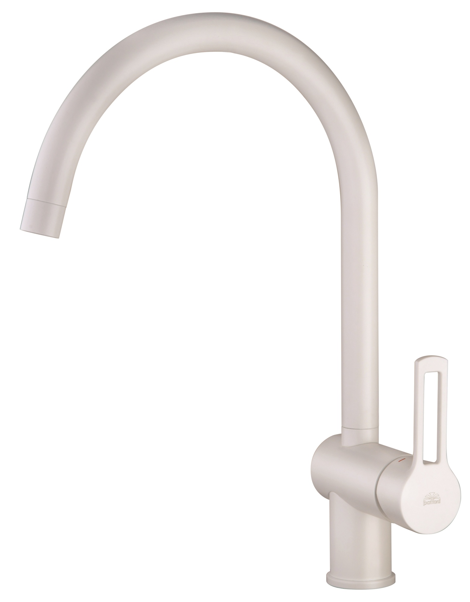 Смеситель для мойки Paffoni RINGO RIN180BO с поворотным изливом Белый матовый