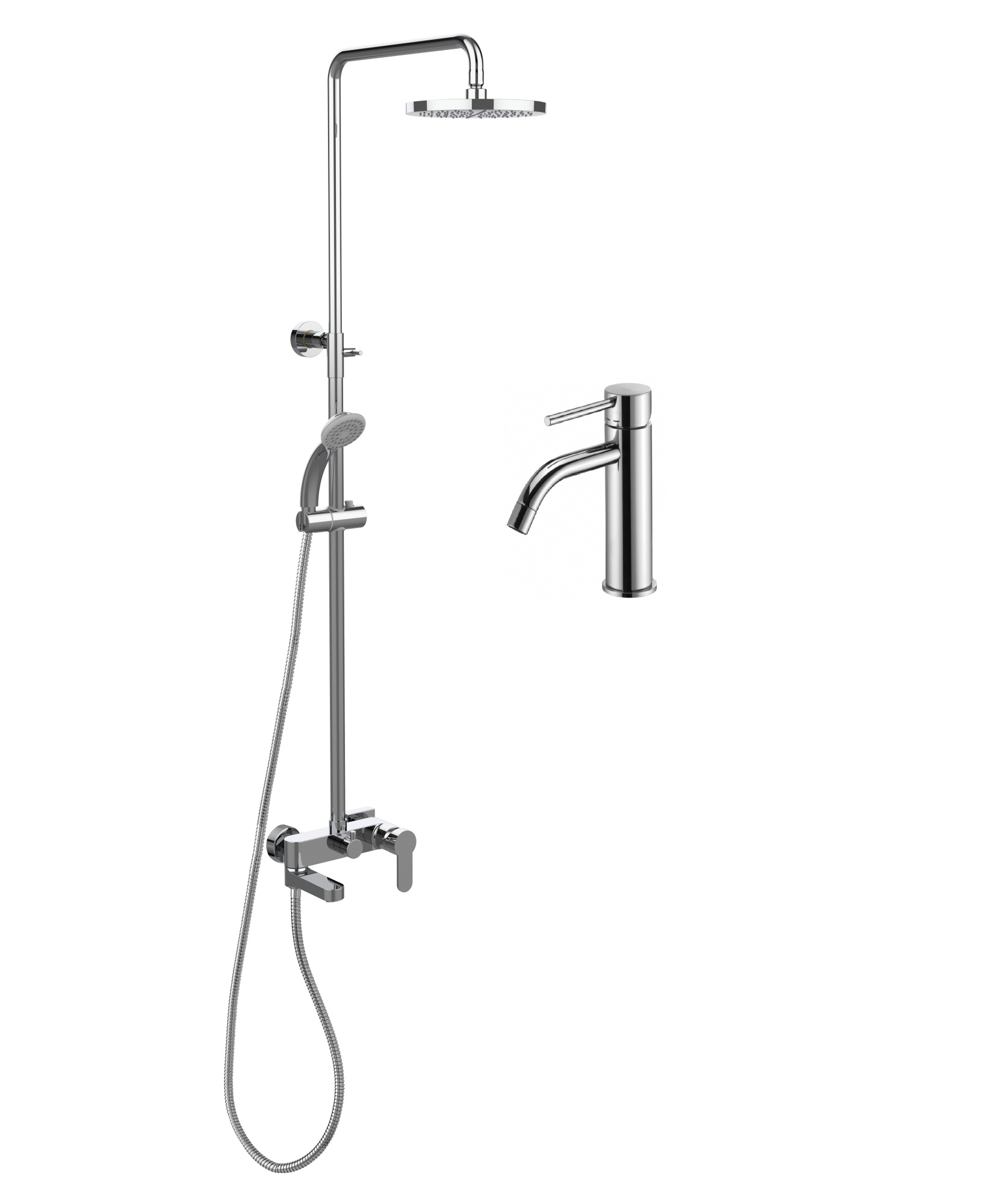 Комплект Paffoni Light KITCOL632CR71 С ВНУТРЕННЕЙ ЧАСТЬЮ хром