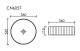 Умывальник чаша накладная круглая Element 360*360*115мм, CN6057