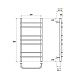 Полотенцесушитель электрический Point Венера PN07158E П7 500x800 левый/правый, хром