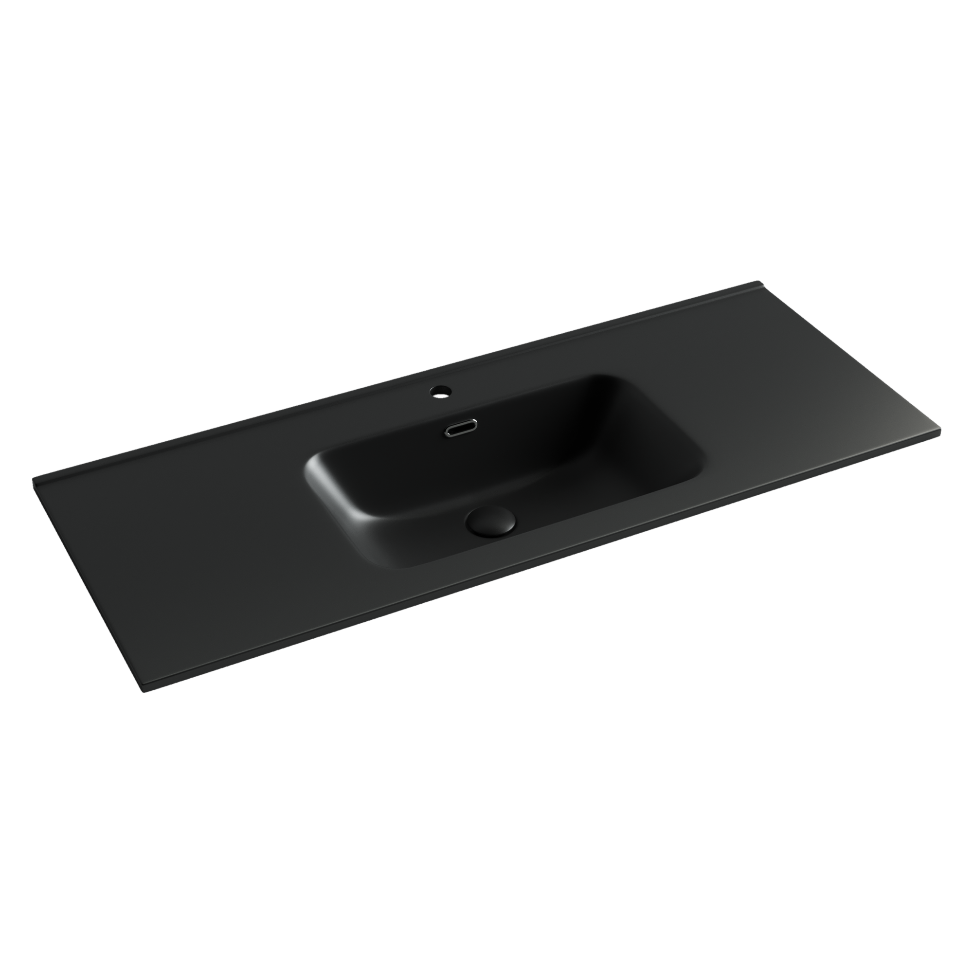 Умывальник накладной прямоугольный (цвет Черный Матовый) Element 1210*465*180мм, CN7006MB