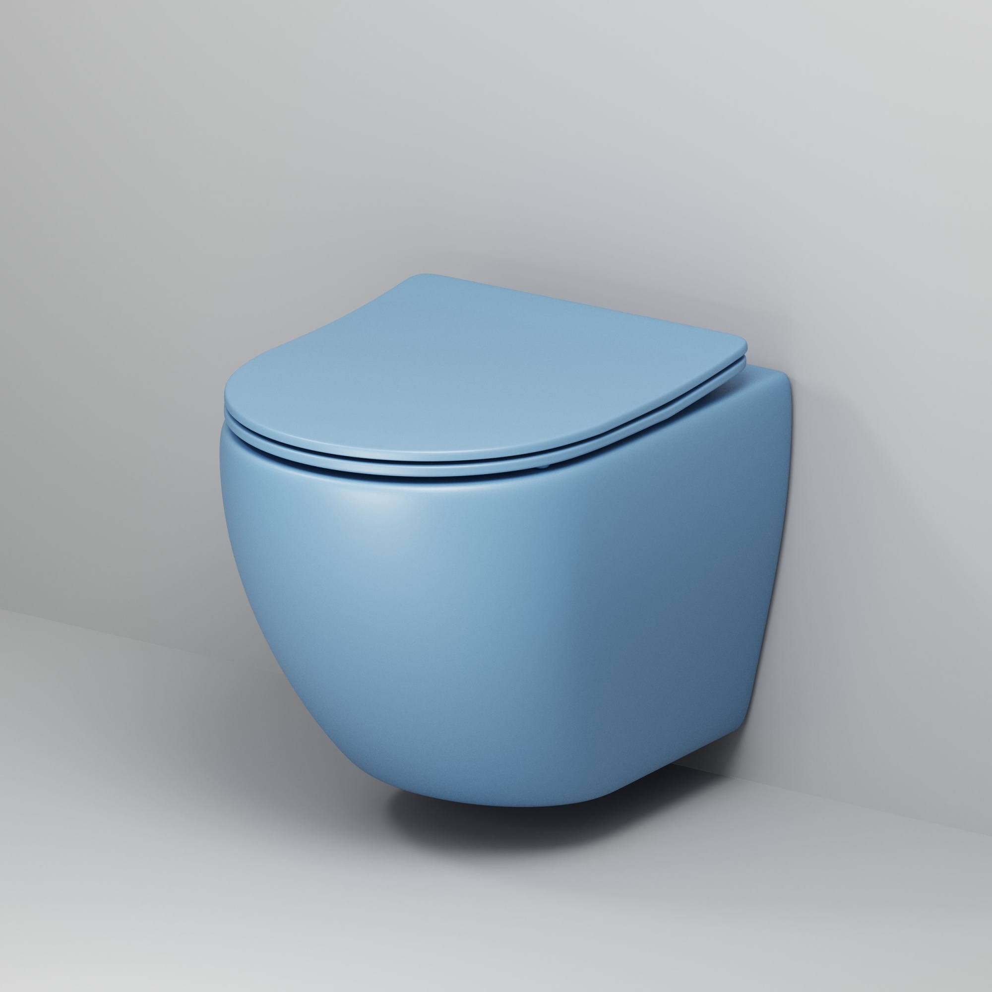 Унитаз gr-4455bsms color (485*365*360) подвесной безободковый