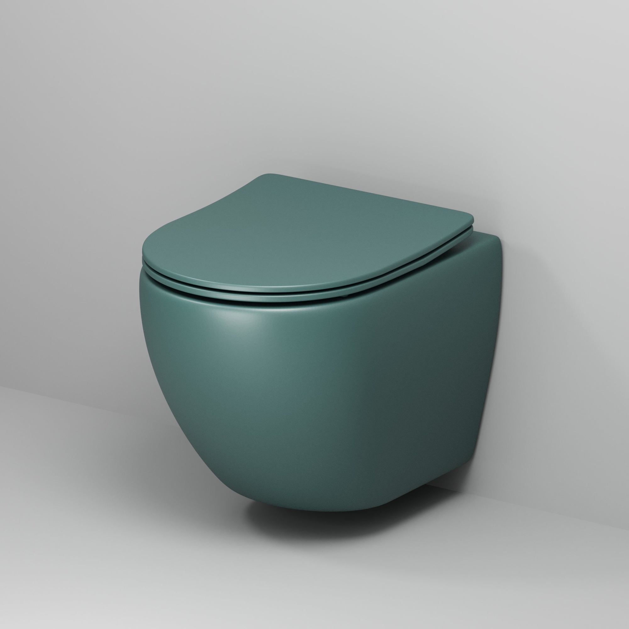 Унитаз gr-4455olms color (485*360*375) подвесной безободковый