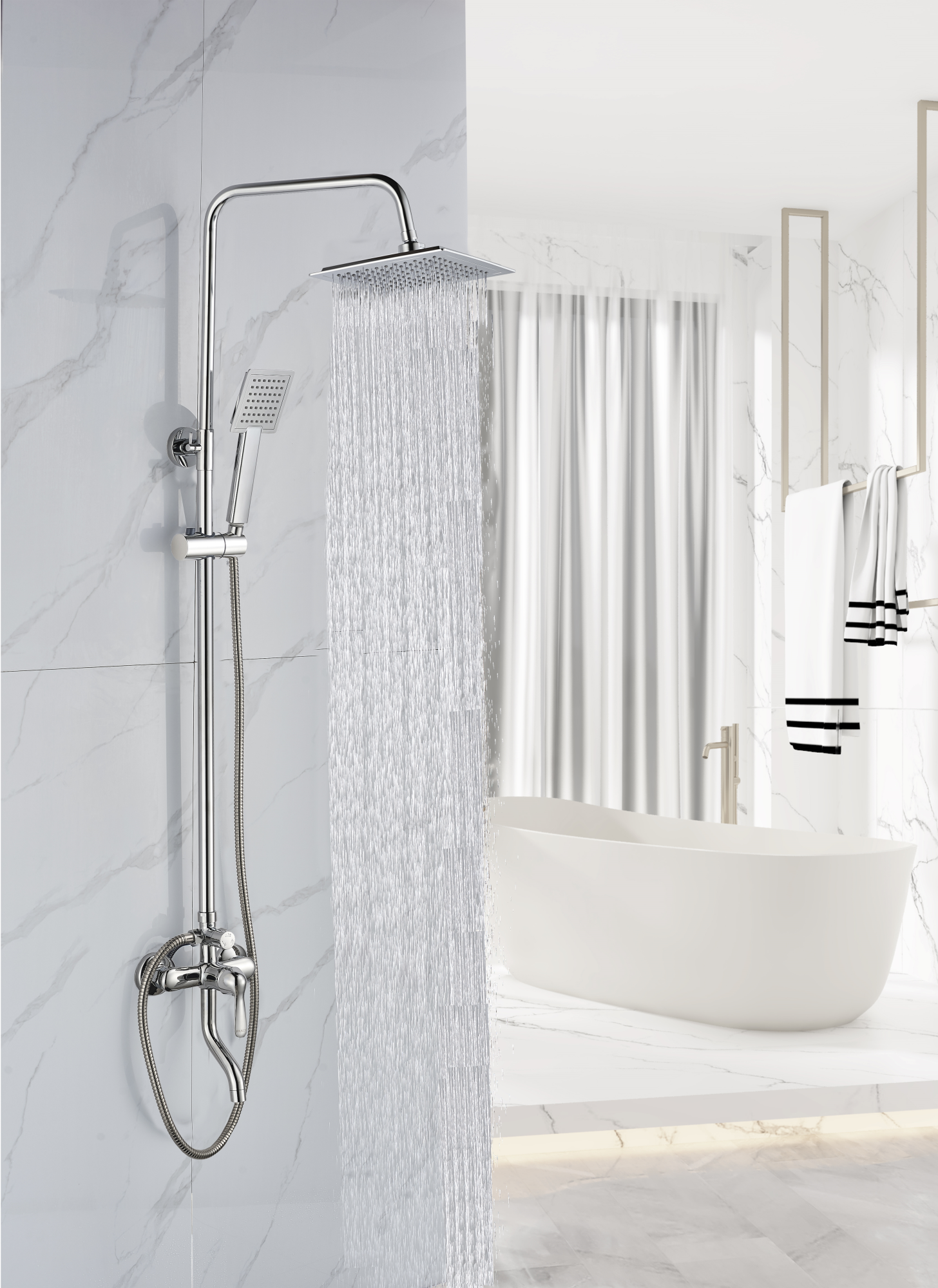 Стойка ECO Quadro душевая BOCH MANN BM7226