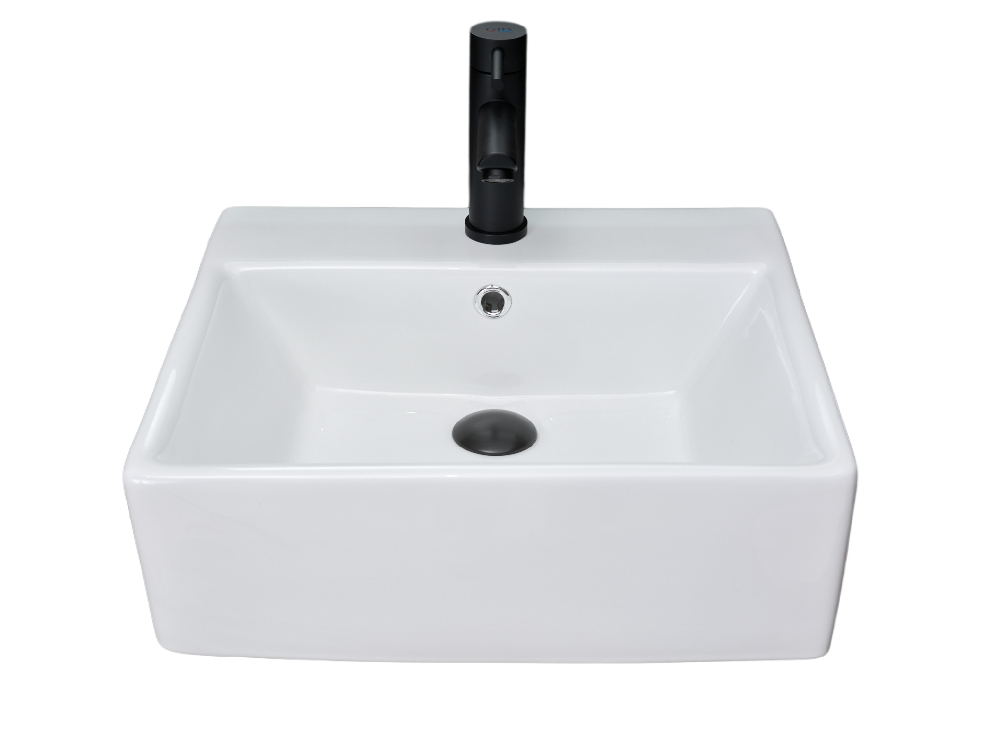 Раковина Gid N9145 51214 накладная белая 45.5x40x15