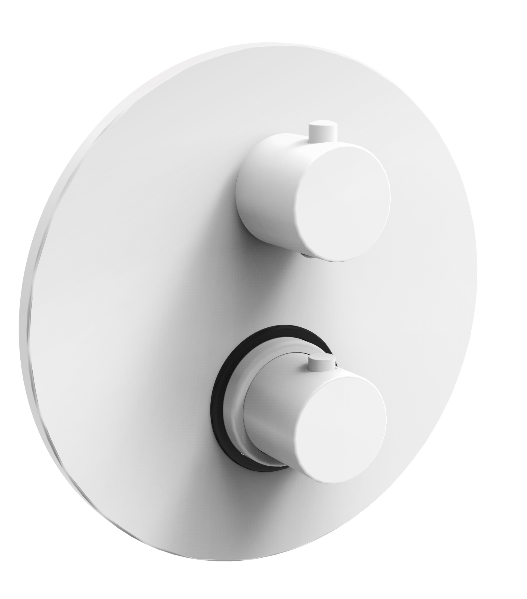 Смеситель термостат встраиваемый для душа 2 выход Paffoni LIGHT LIQ018BO встраиваемый Белый матовый