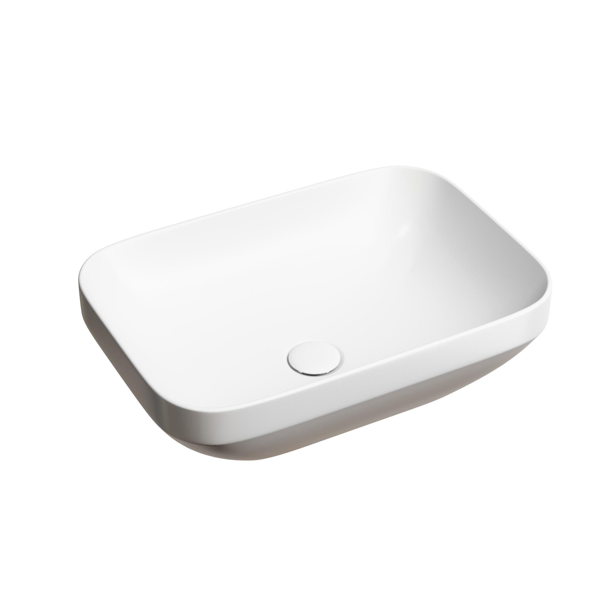 Умывальник чаша накладная прямоугольная (цвет Белый Матовый) Element 500*359*145мм, CN6055MW