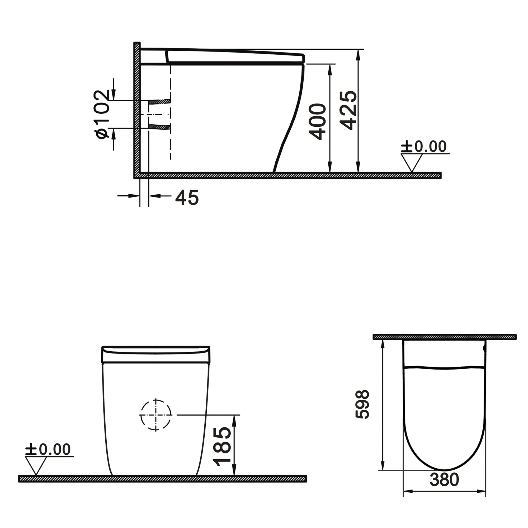 Электронный унитаз-биде Swedbe Smart 0500