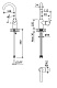 Смеситель для раковины CEZARES LEAF-LSM-A-01-W0