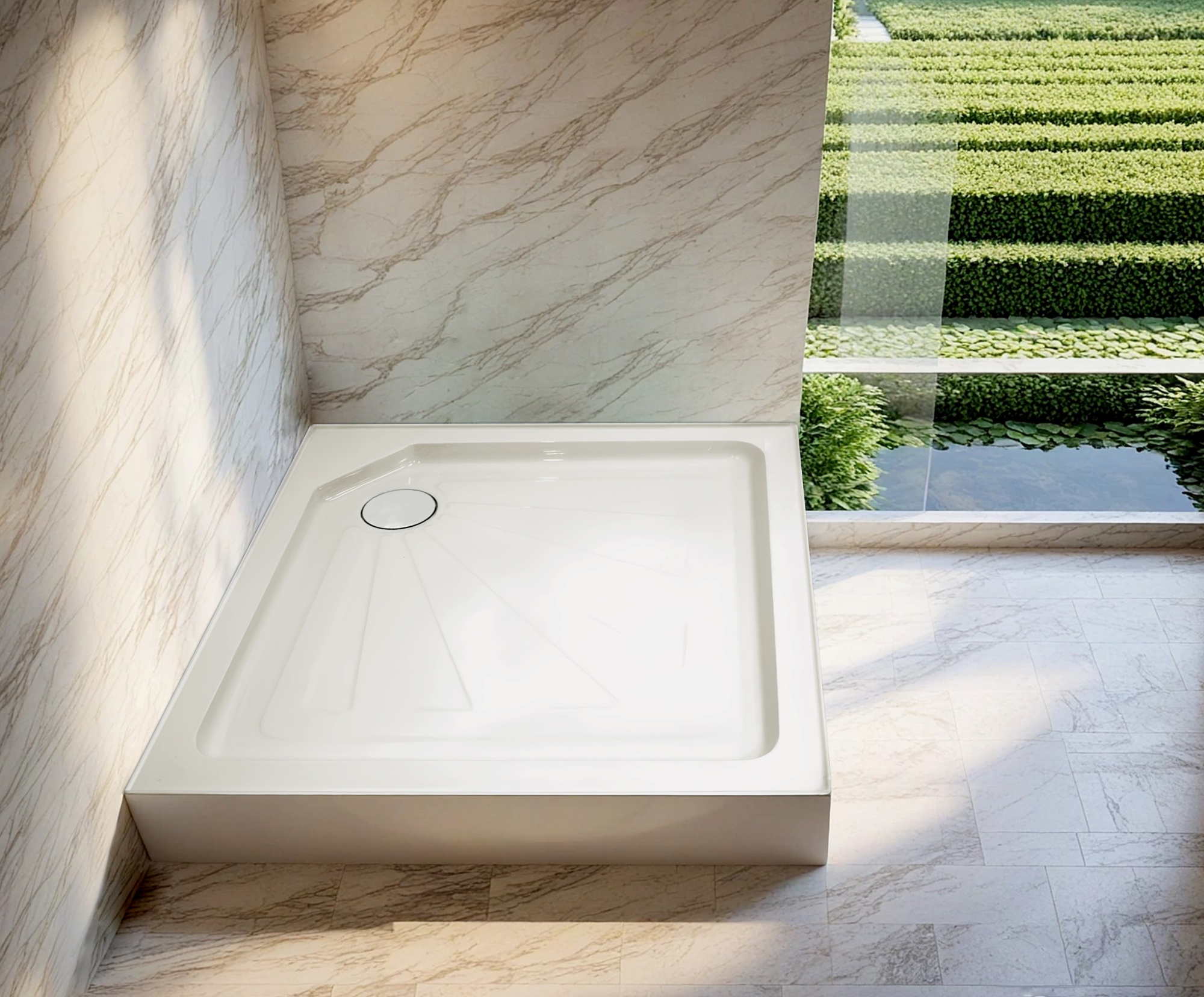 Поддон Q91 Ceruttispa квадратный (90х90х15)