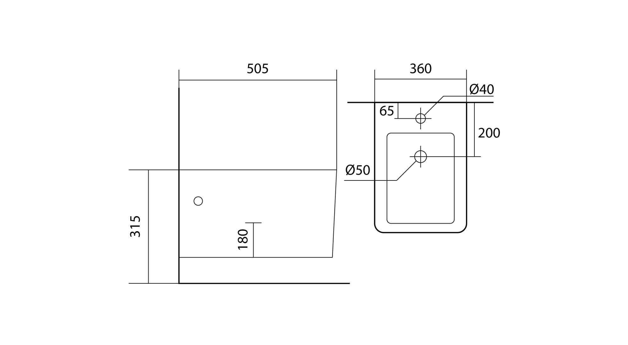 Биде подвесное AQUATEK ЛИБРА AQ0506N-00, 505*360*400 мм, цвет белый