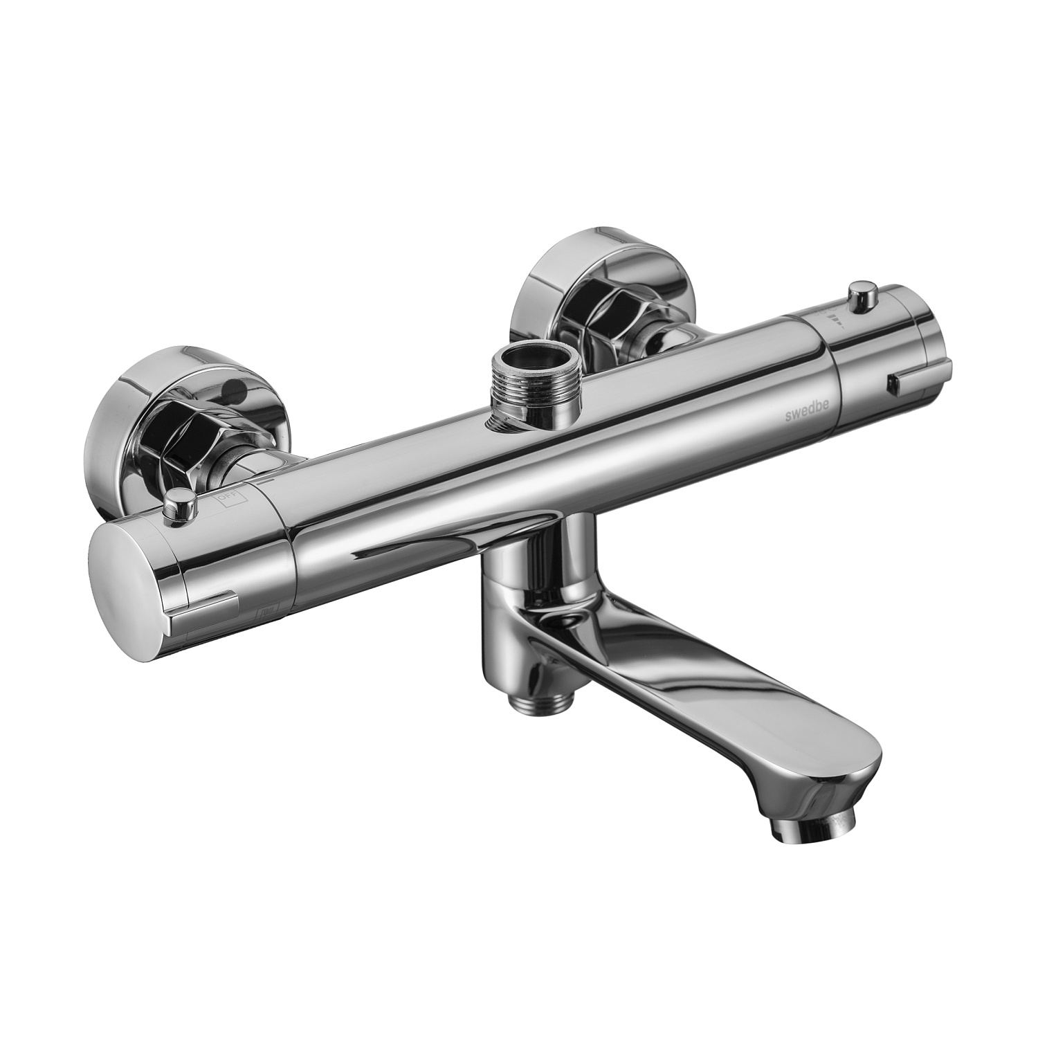 Смеситель термостатический для ванны с поворотным изливом Swedbe Hermes 9042