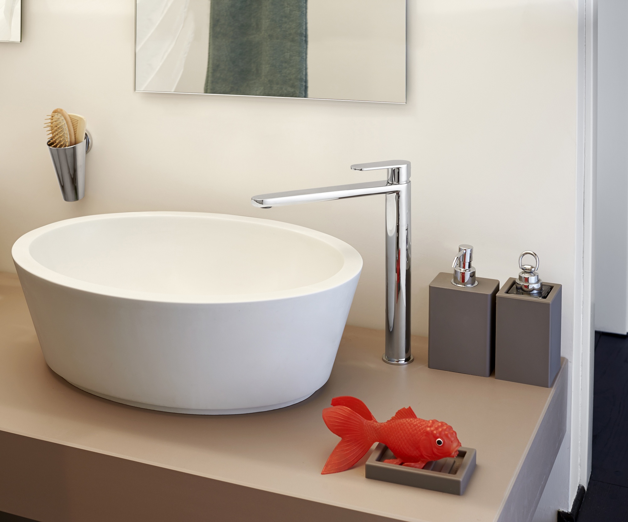 Смеситель для раковины высокий . Хром Paffoni CANDY CA081CR высокий Хром