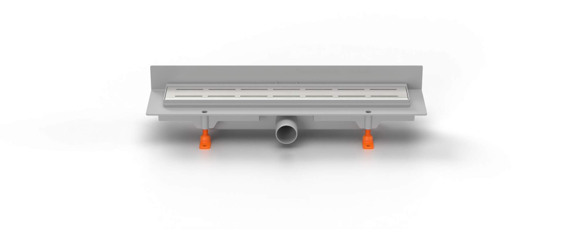 Душевой лоток 35 см Creto Walkway CRE-350 WH-P с решеткой. хром