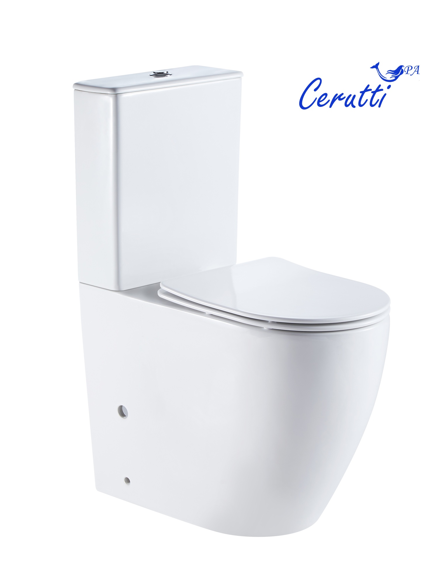 Унитаз BELLA напольный безободковый высокий Ceruttispa  CT8709 (620х385х920)