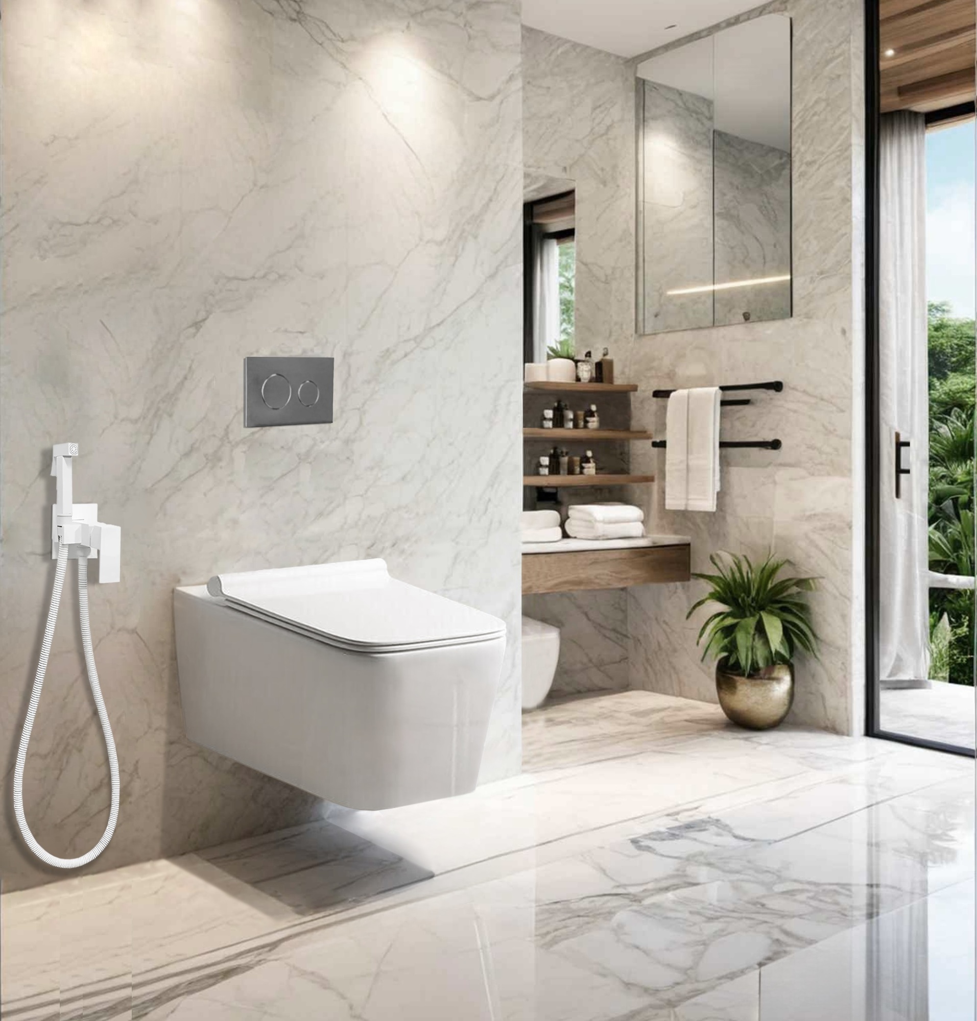 Унитаз VIOLA Aria Tornado подвесной безободковый белый со смывом торнадо Ceruttispa (525х365х320) CT10583