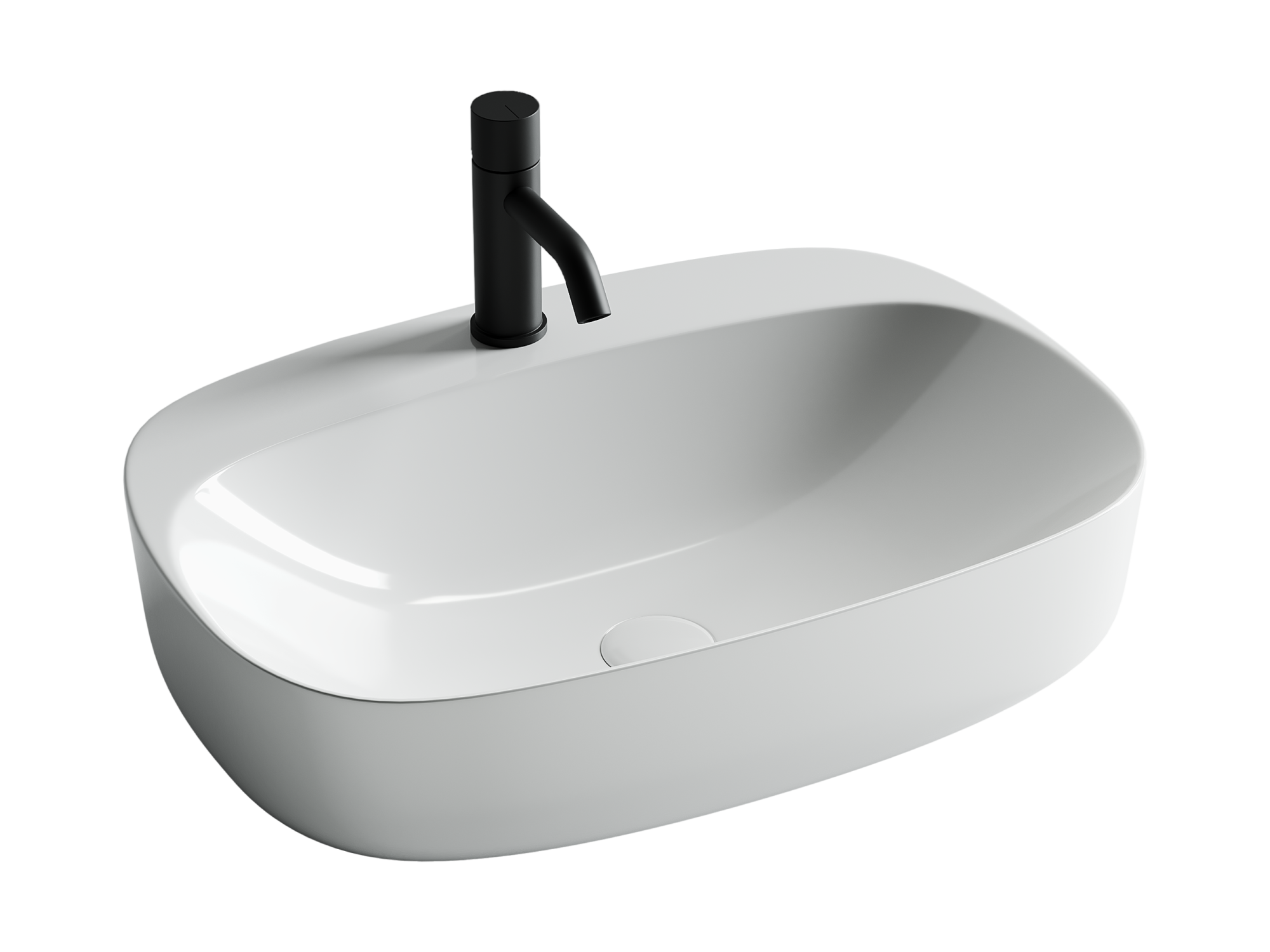 Умывальник чаша накладная овальная Element 595*420*155мм, CN5012