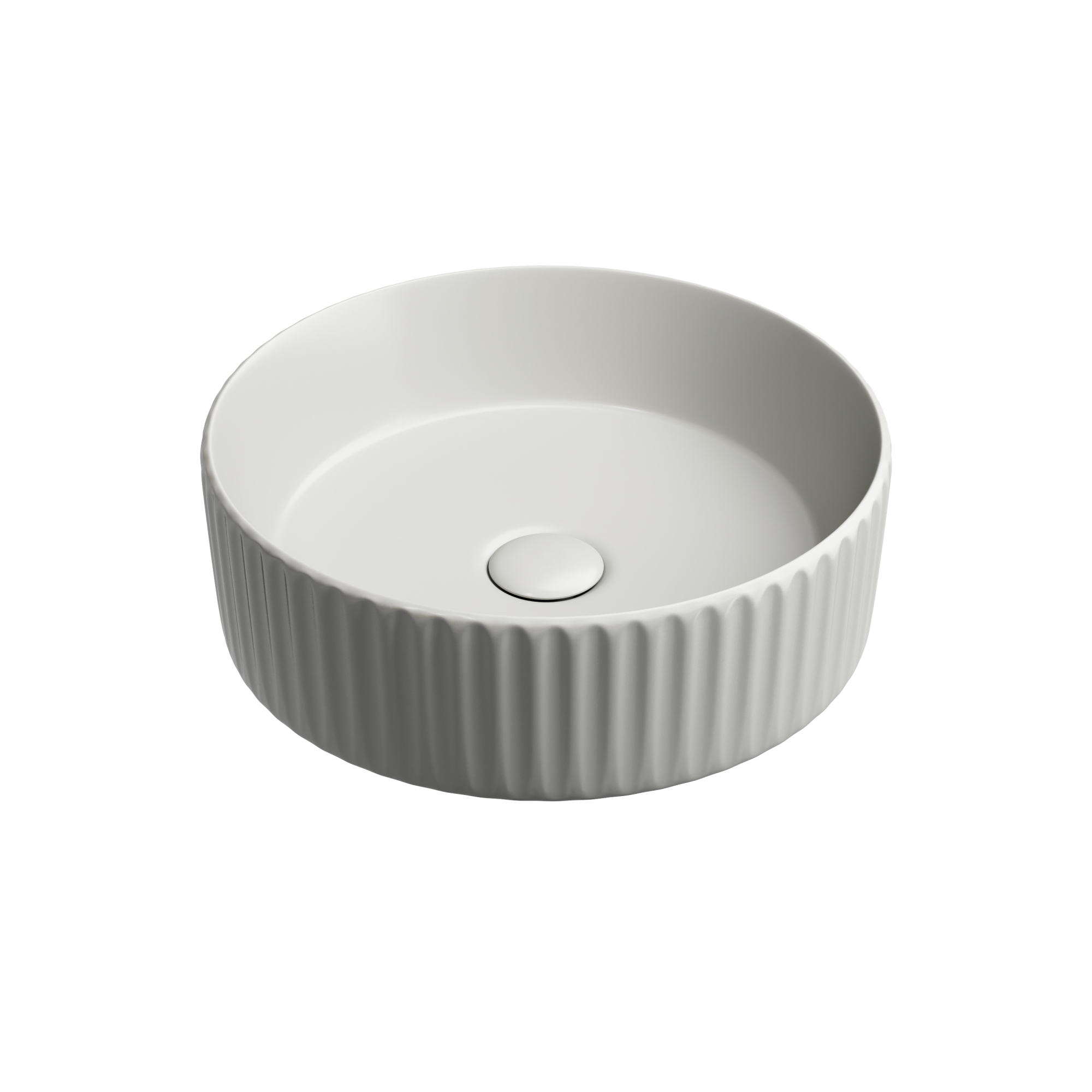 Умывальник чаша накладная круглая (цвет Серый Матовый) Element 360*360*115мм, CN6057MSG