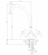 Смеситель для кухонной мойки Rossinka Y (Y02-71)