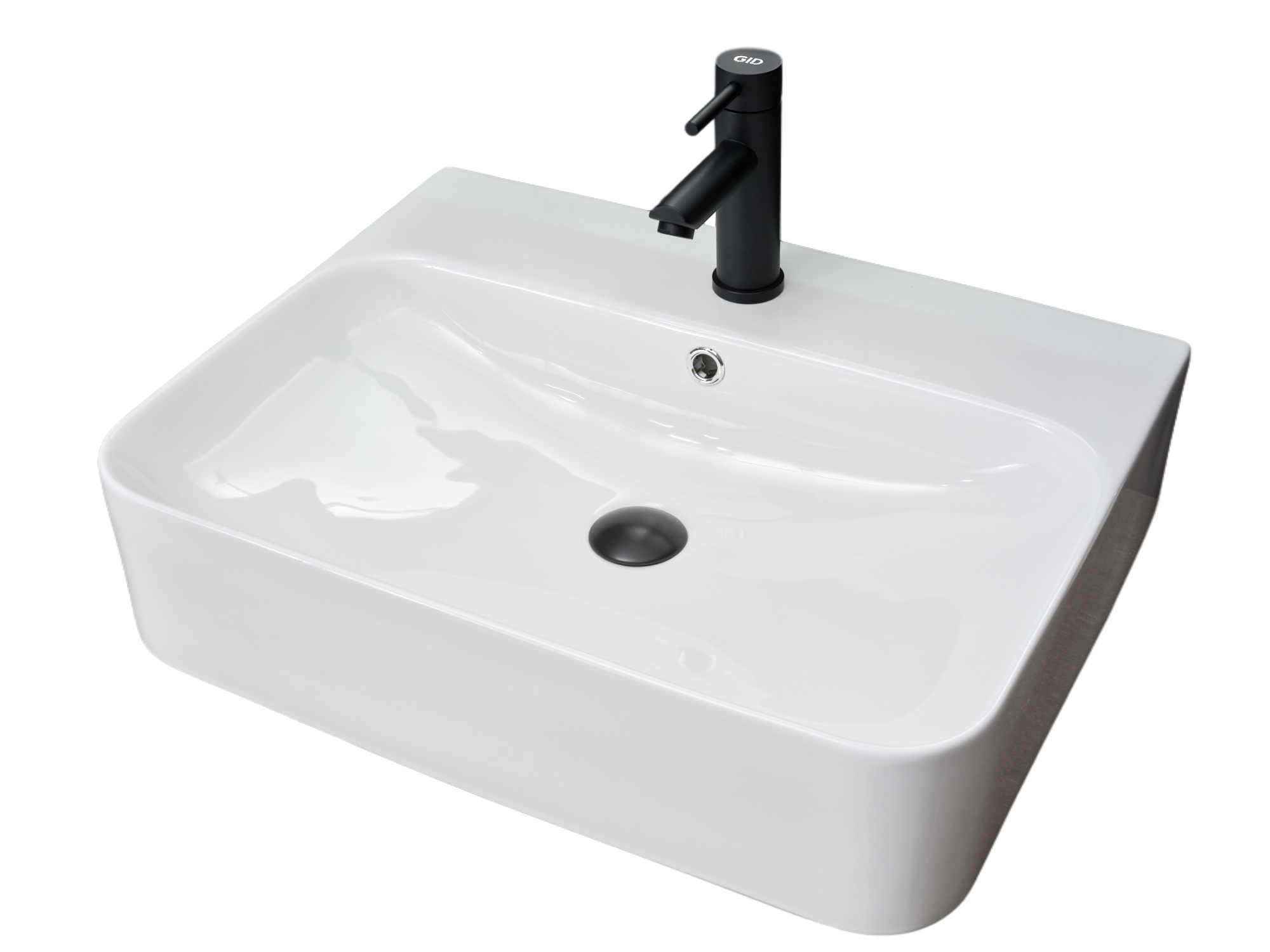 Раковина Gid N9258 51218 накладная белая 60x45x13