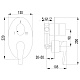 Смеситель для ванны с душем Lemark Atlantiss (LM3228C)