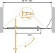 Душевая дверь CEZARES MOLVENO-BA-11-100+30-C-Cr-IV