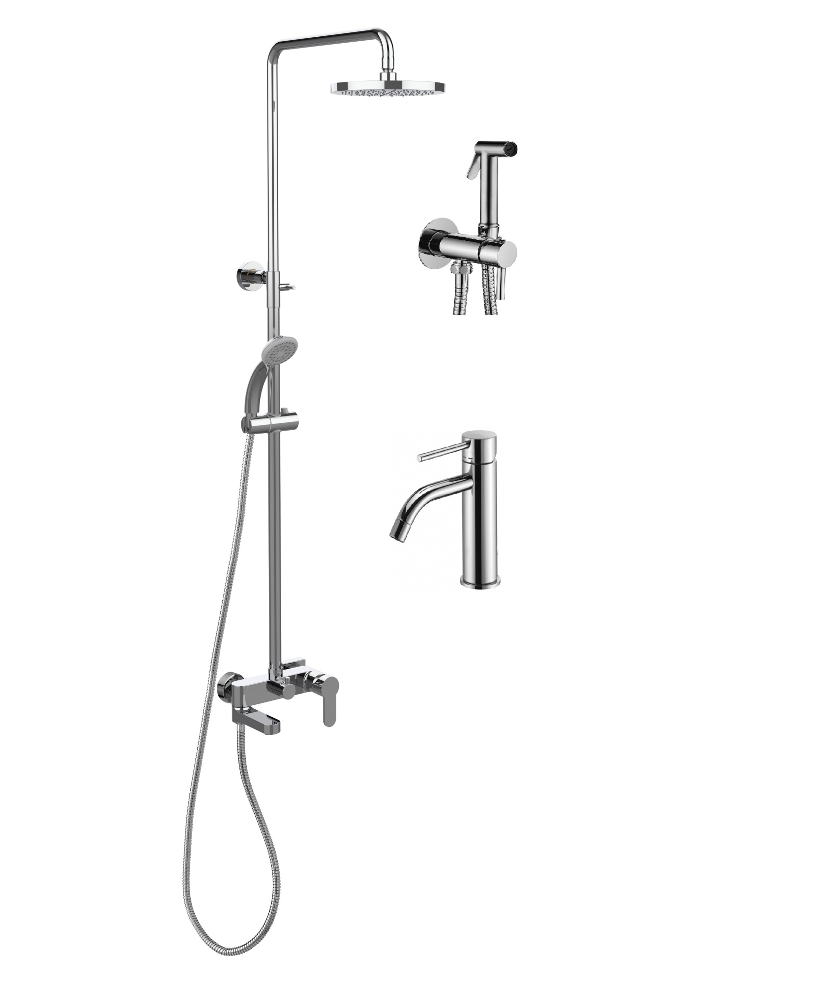 Комплект Paffoni Light KITZCOL632CR71 С ВНУТРЕННЕЙ ЧАСТЬЮ хром