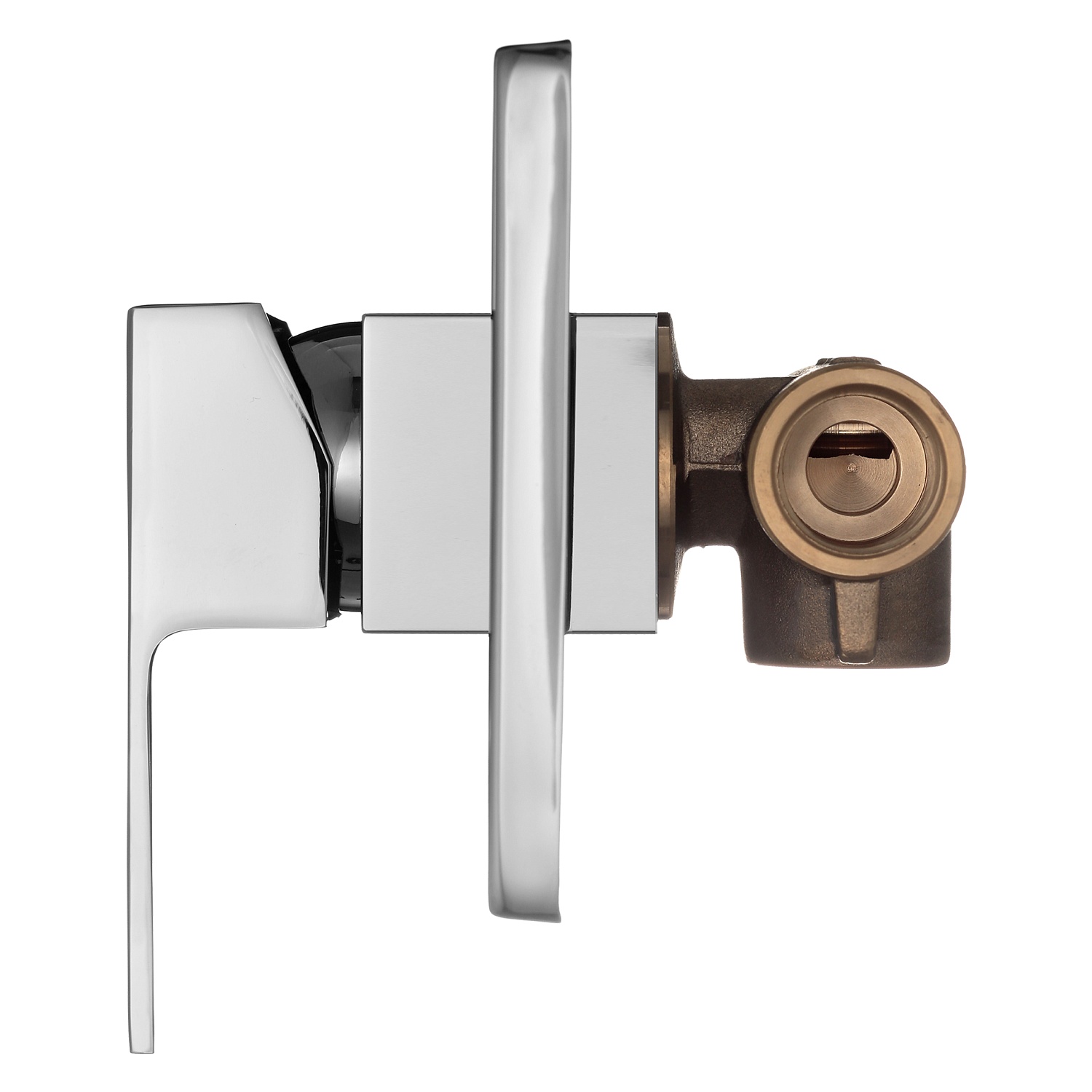 Смеситель встраиваемый подключение на 1 выход Swedbe Platta 5516