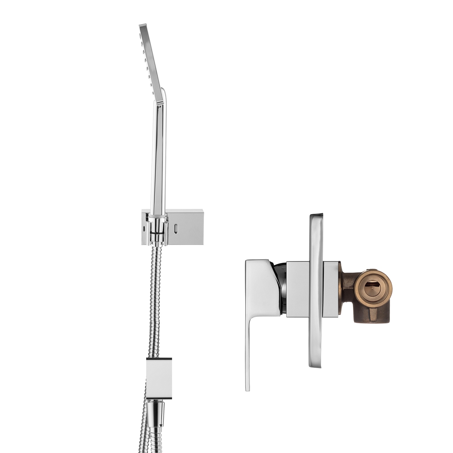 Душевой набор со встраиваемым смесителем Swedbe Platta 5534