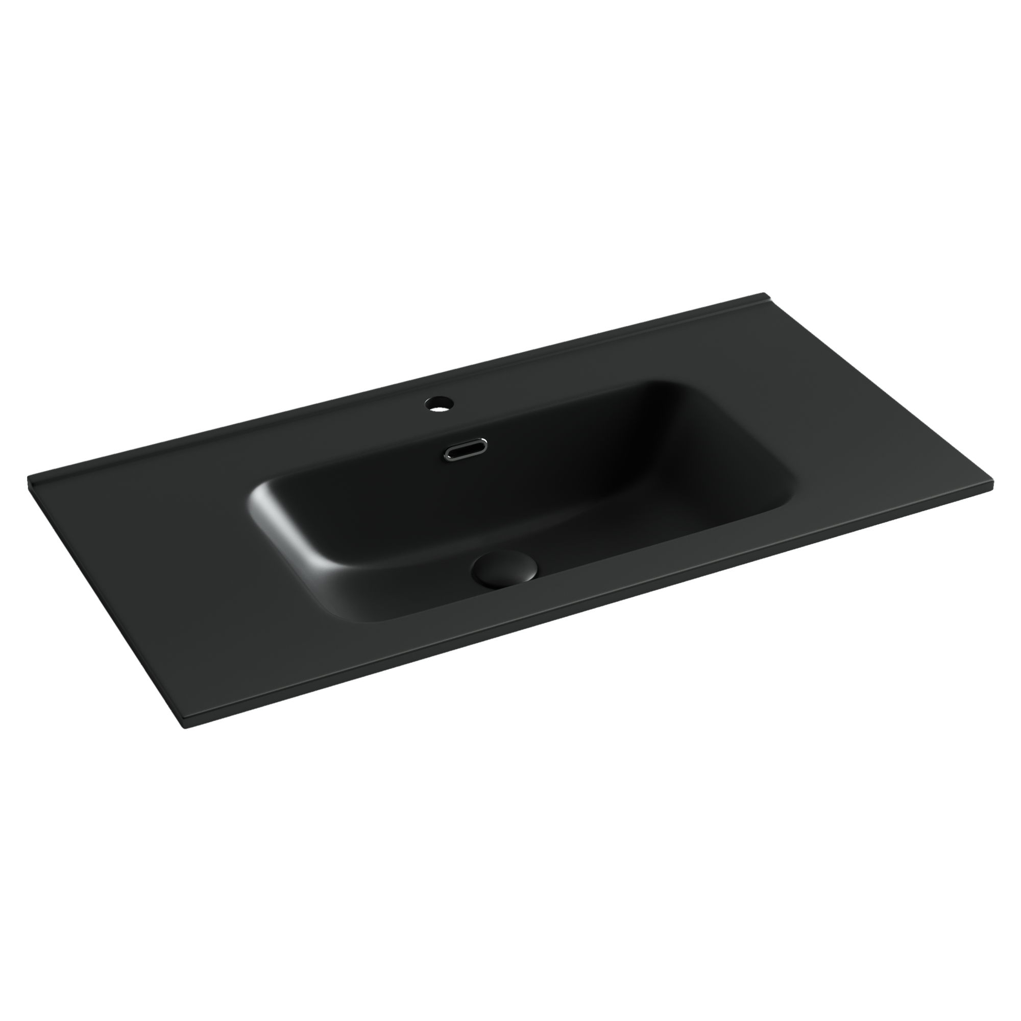 Умывальник накладной прямоугольный (цвет Черный Матовый) Element 910*465*180мм, CN7002MB