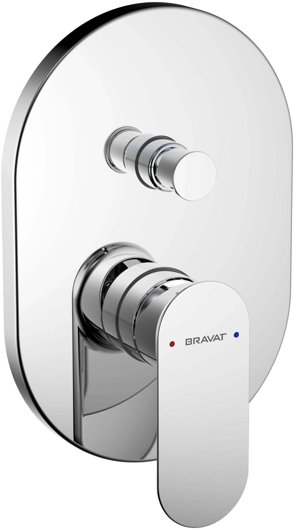 Встраиваемый смеситель 2-функц. BRAVAT Gina (PB865104CP-2-ENG)