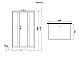 Душевая кабина NG-7772QM (1200x900х2100) низкий поддон стенки МРАМОР