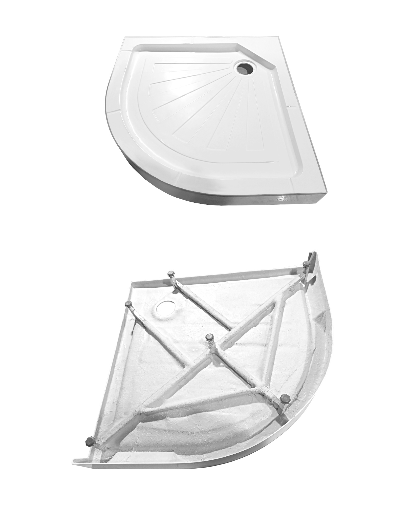 Поддон R100 Ceruttispa полукруглый (100х100х12)