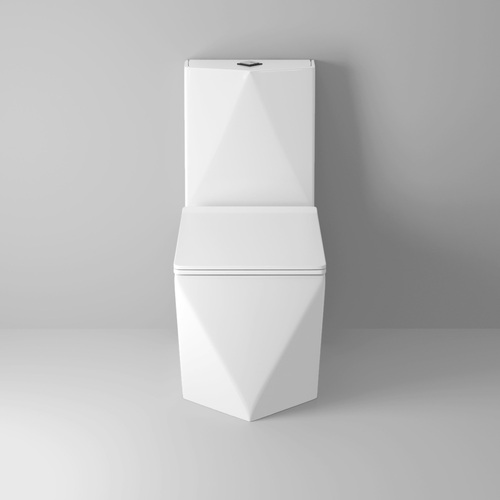 Унитаз cristal gr-4491 cristal (680*370*835) моноблок напольный