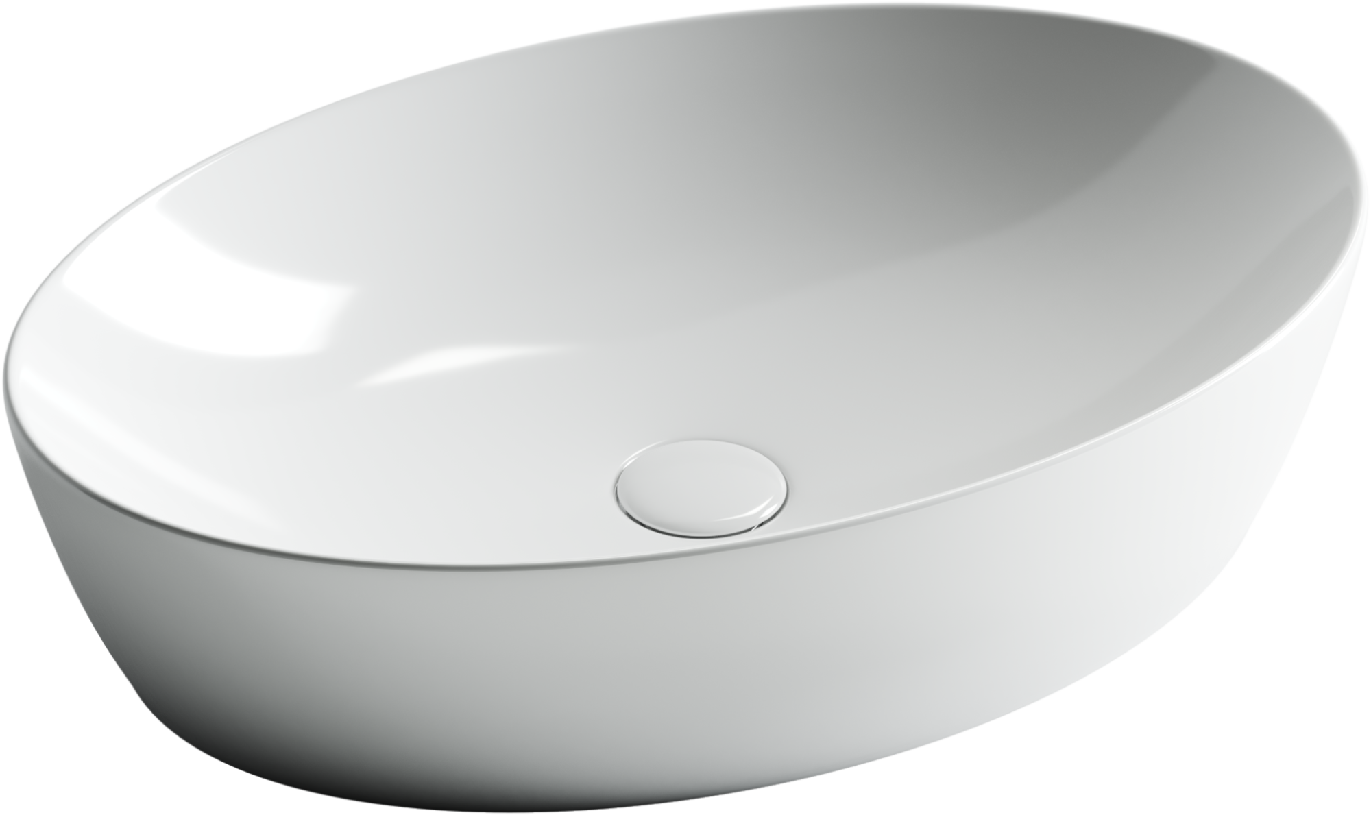 Умывальник чаша накладная овальная Element 610*410*150мм, CN5018