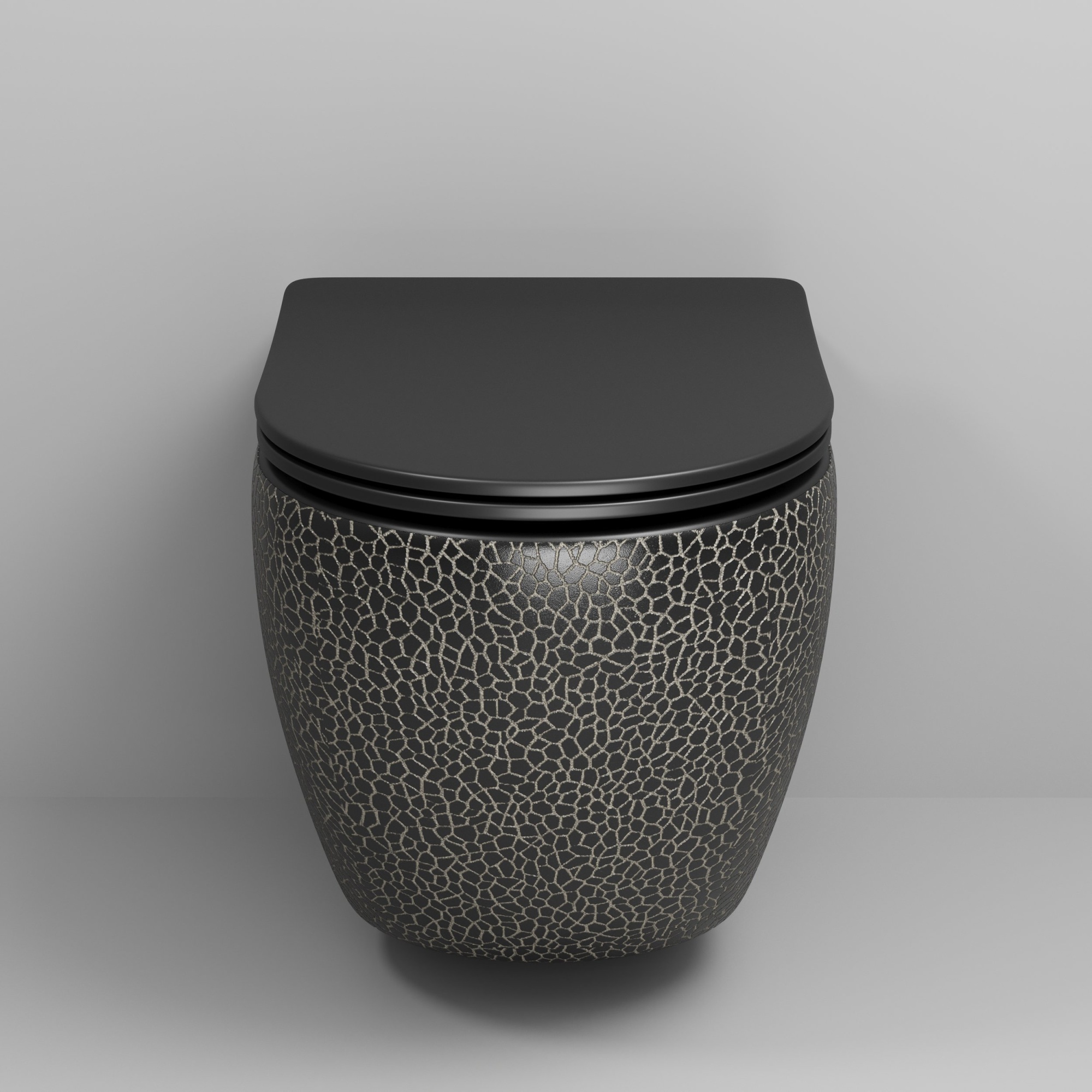 Унитаз gr-4411bbls color (550*365*395) подвесной безободковый