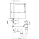 Смеситель ECA Nita 102188048EX для раковины с донным клапаном