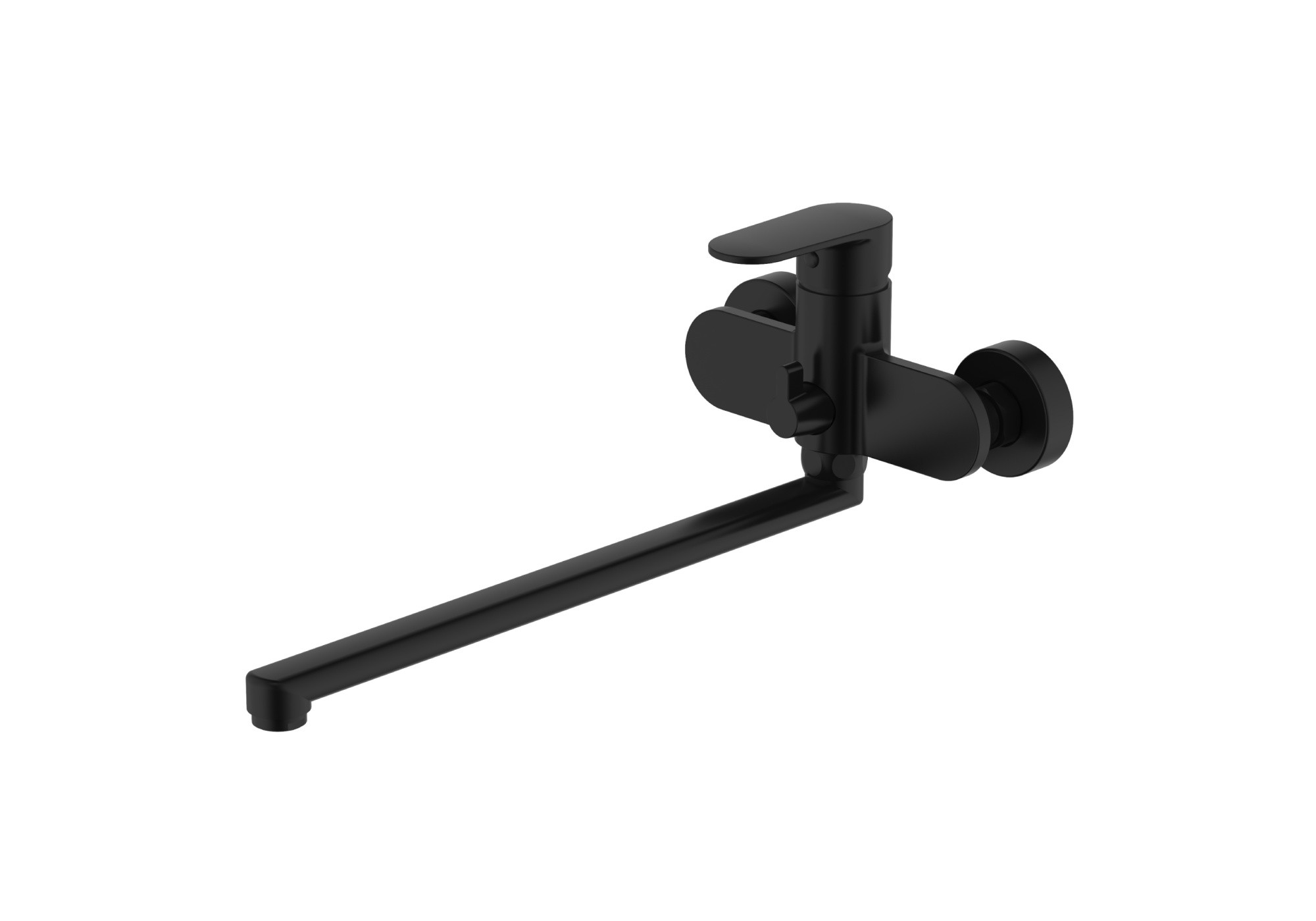 Смеситель Aquatek НИКА для ванны с длинным изливом AQ1842MB              черный матовый