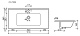 Умывальник накладной прямоугольный Element 910*465*180мм, CN7002