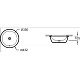 Раковина Jacob Delafon Vox EYM102-00, врезная снизу, 43*43 см