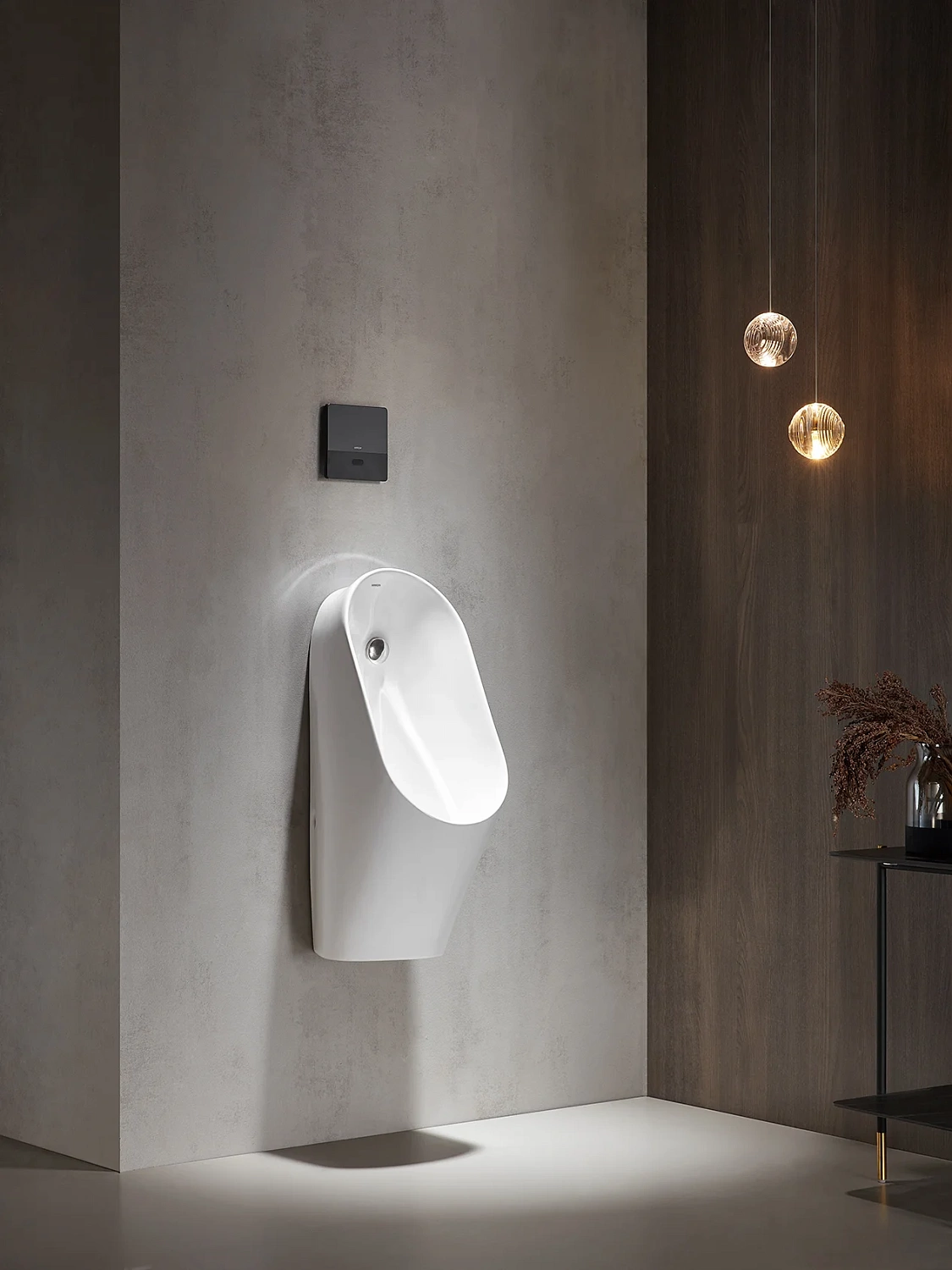 Клавиша смыва для писсуара ARROW AG7107AB, сенсор, стекло, черный