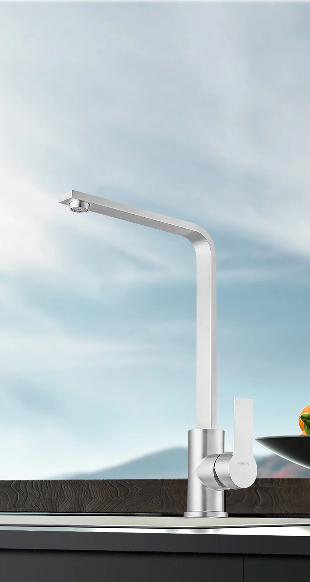 Cмеситель для кухни ARROW AG4521SS, полированный