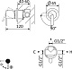 Встраиваемый смеситель CEZARES LEAF-DIM-L-01