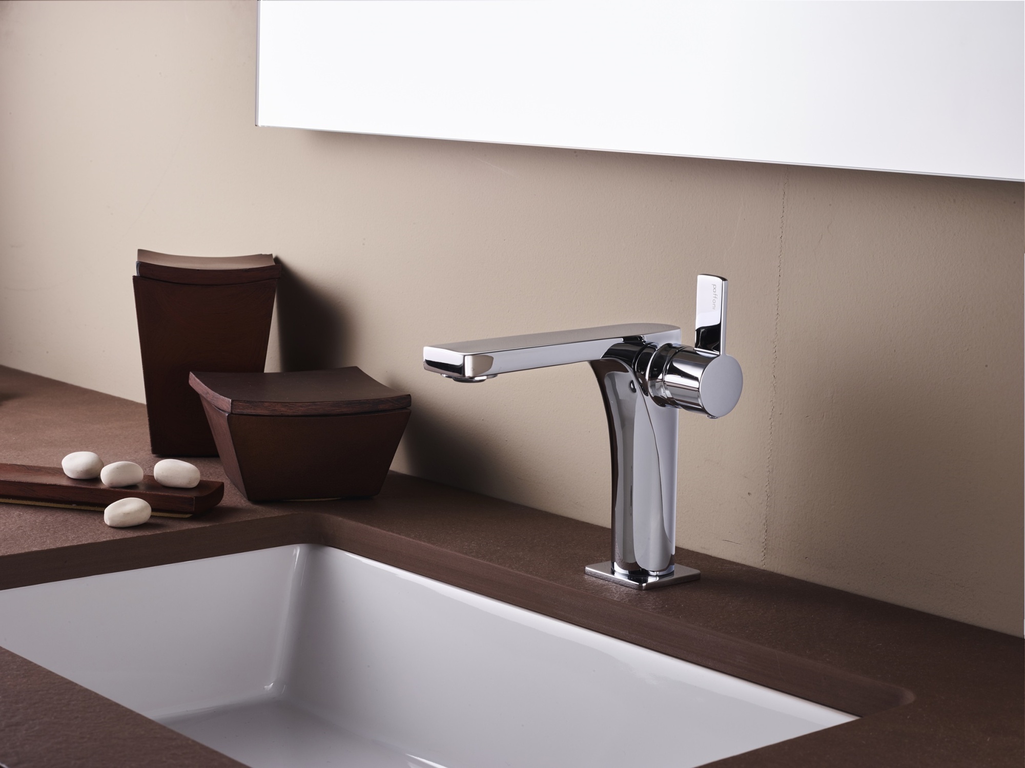 Смеситель для раковины Paffoni ROCK RO071CR Хром