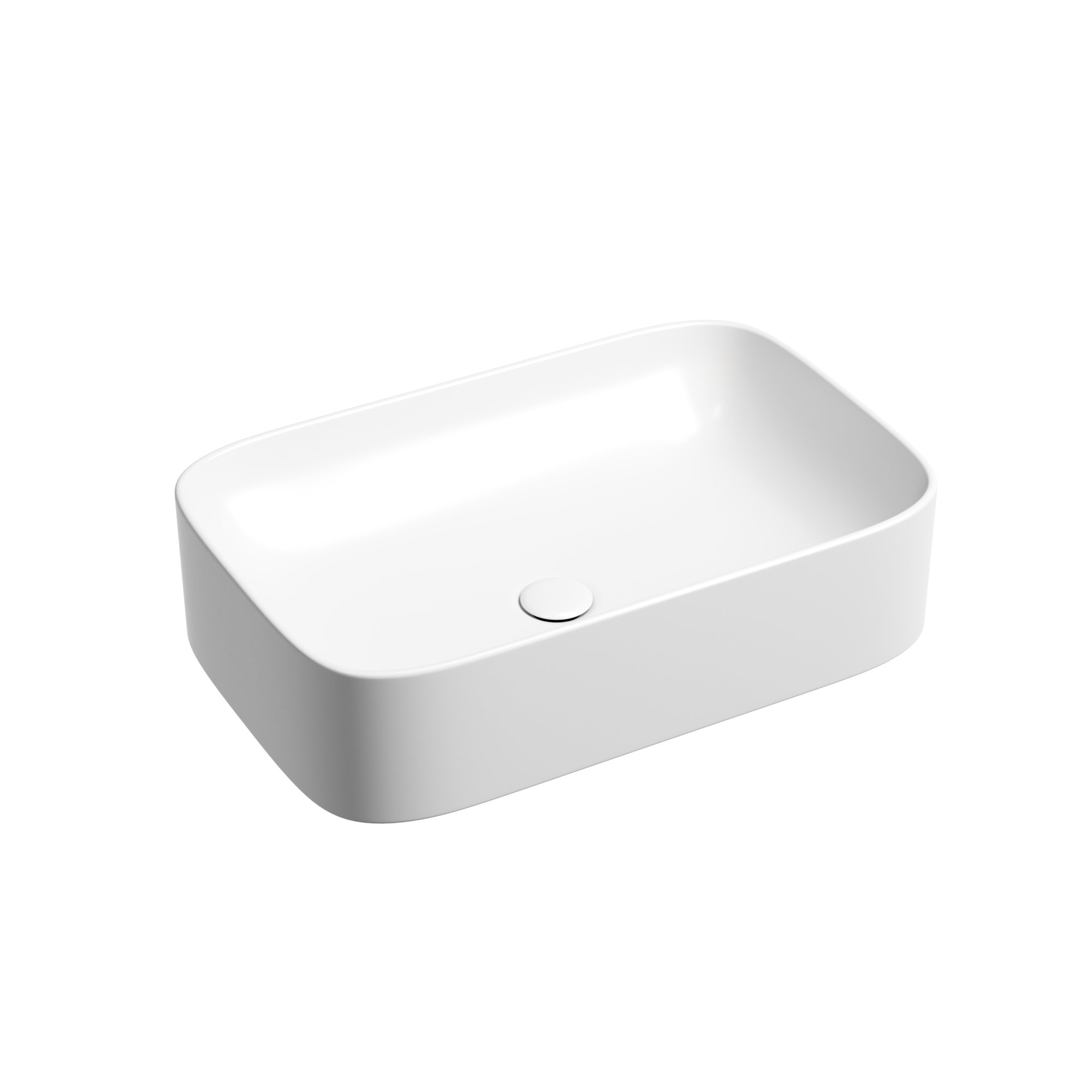 Умывальник чаша накладная прямоугольная (цвет Белый Матовый) Element 605*380*150мм, CN6053MW