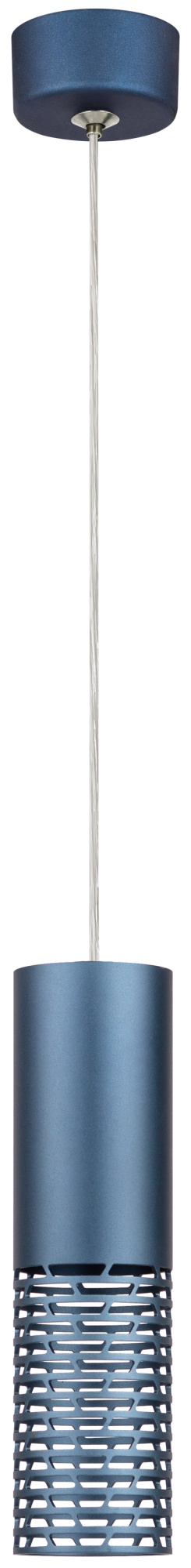 Светильник подвесной потолочный PL34 BL MR16 GU10 цилиндр синий