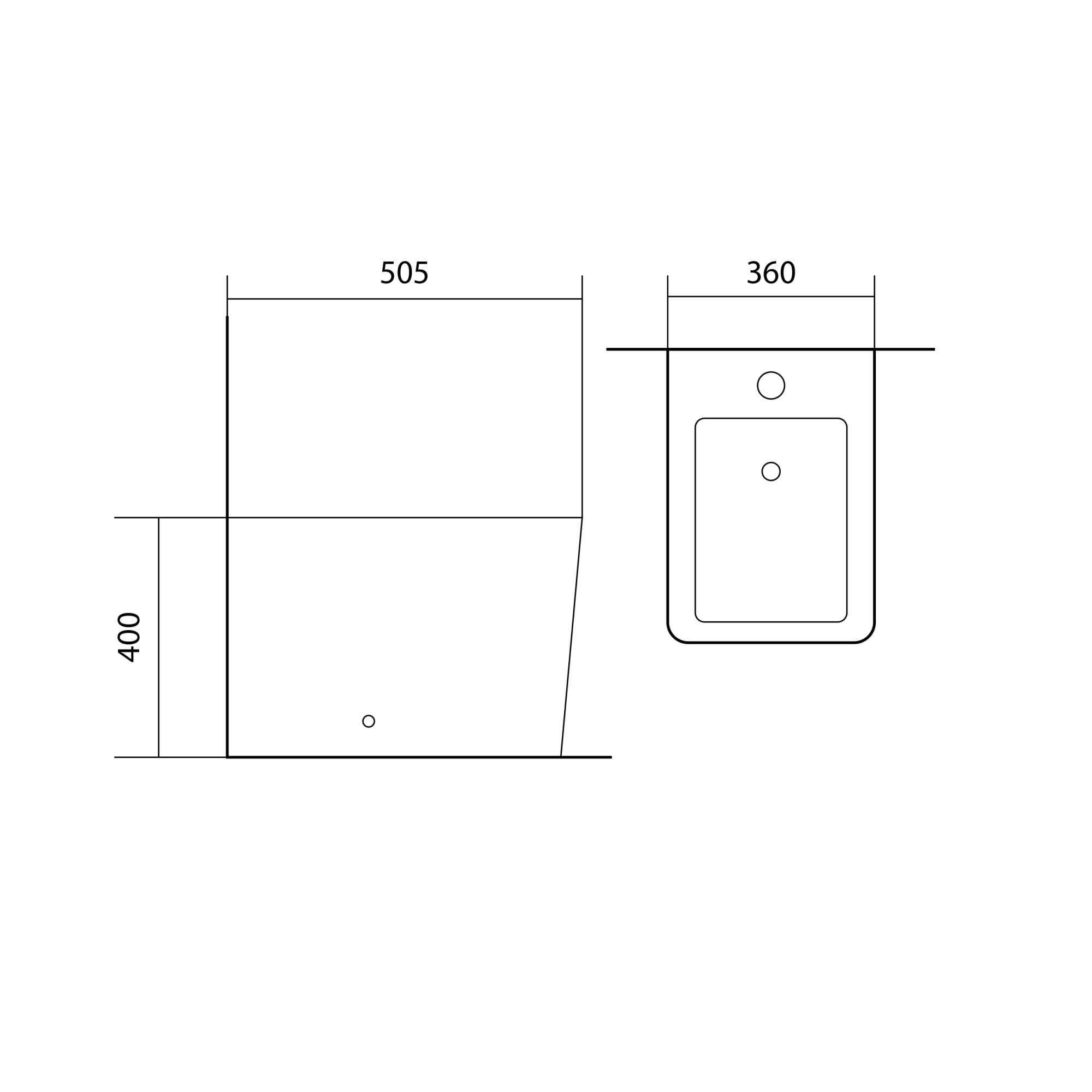 Биде напольное AQUATEK ЛИБРА New AQ1266N-00, 505*360*400 мм, цвет белый