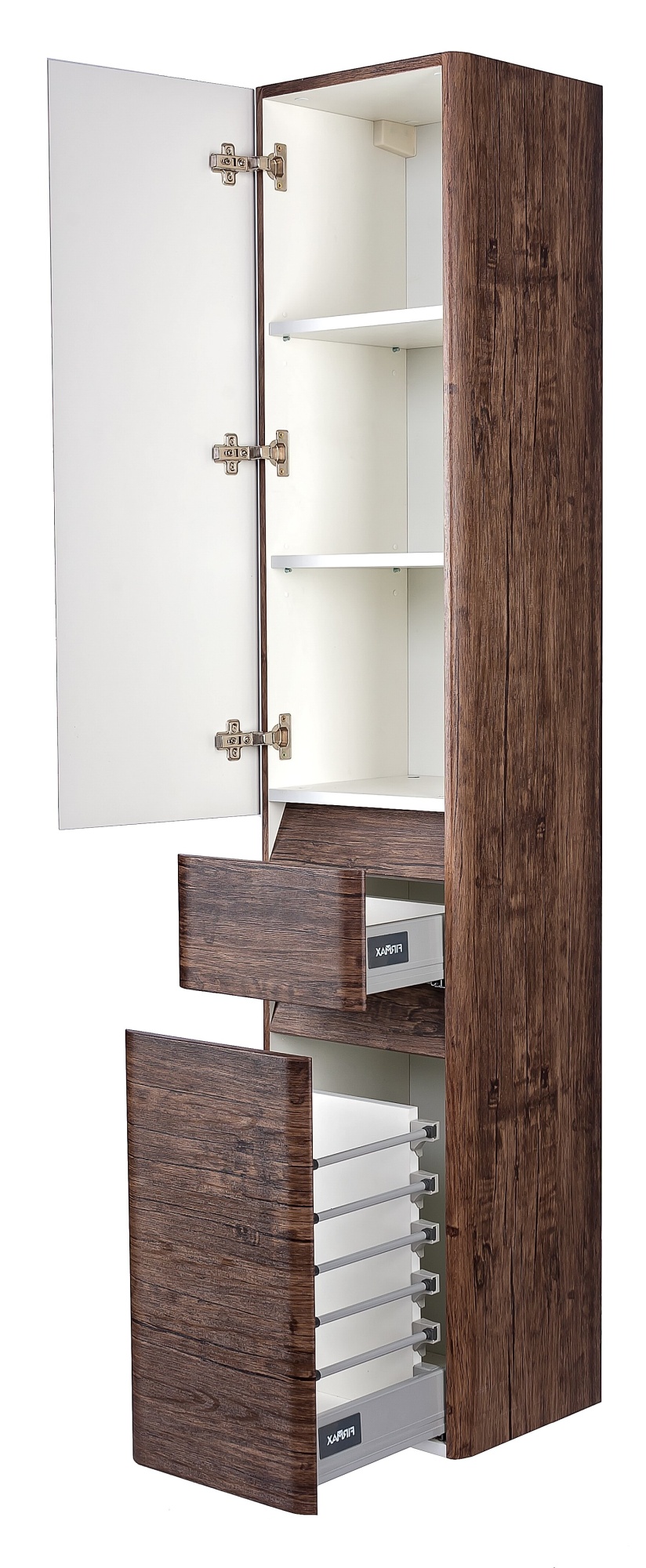 Колонна универсальная "Атлантика 35 L" с корзиной, Люкс старое дерево, PLUS