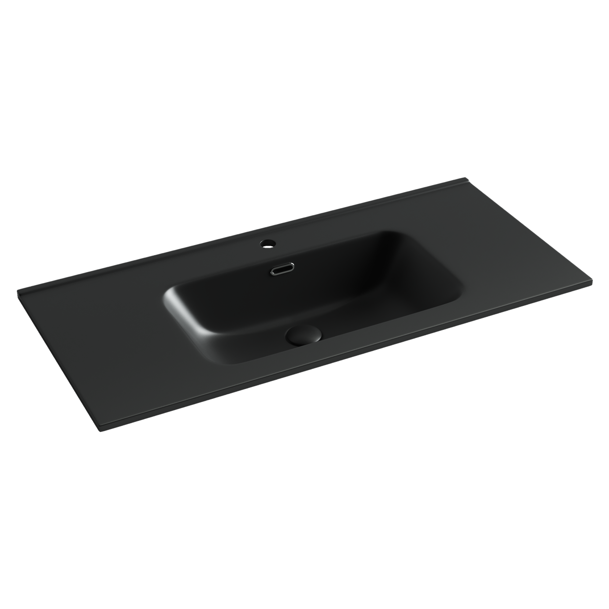 Умывальник накладной прямоугольный (цвет Черный Матовый) Element 1010*465*180мм, CN7003MB