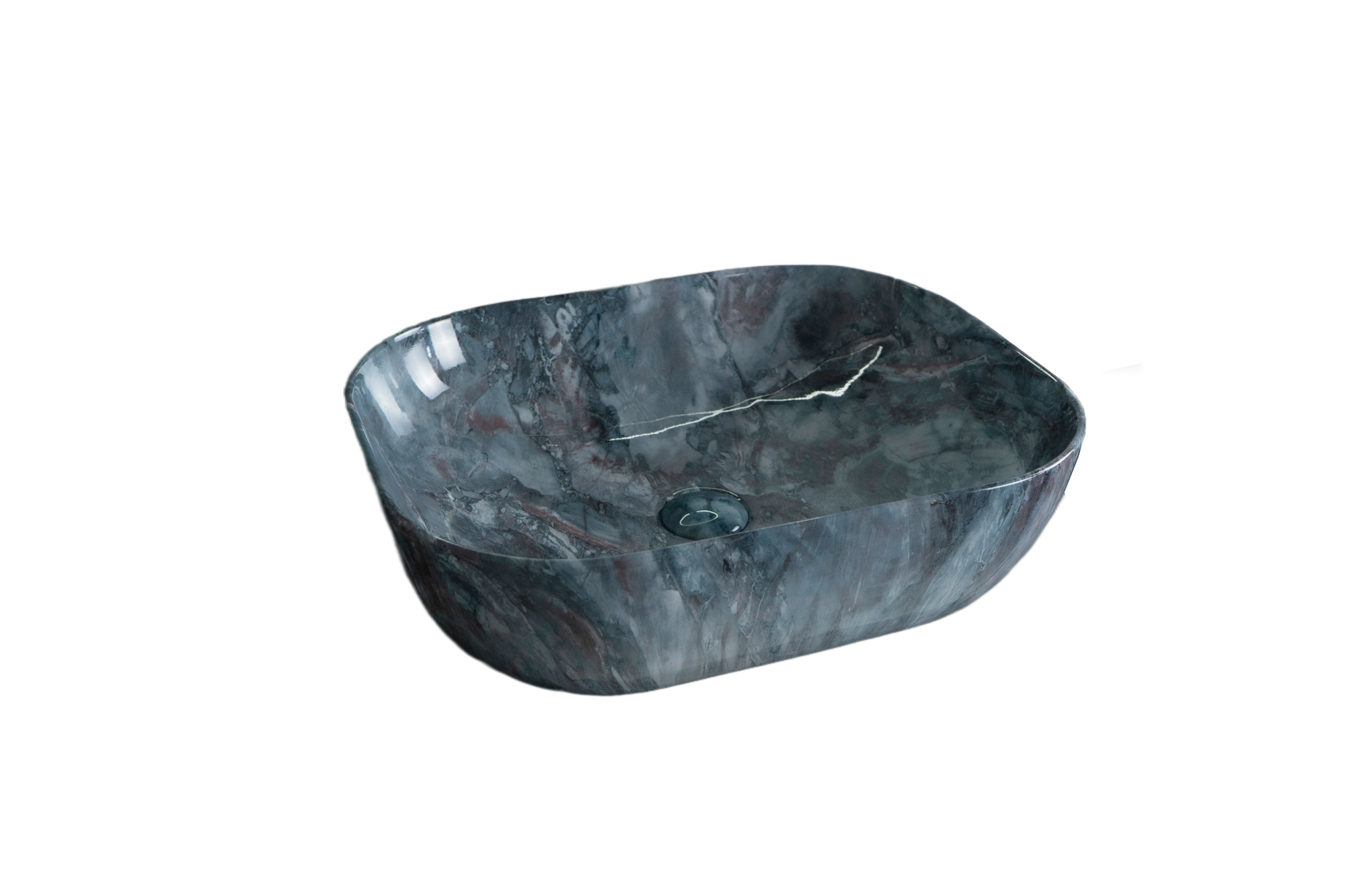 Раковина Gid   54401 накладная под камень глянцевая 50x40x14